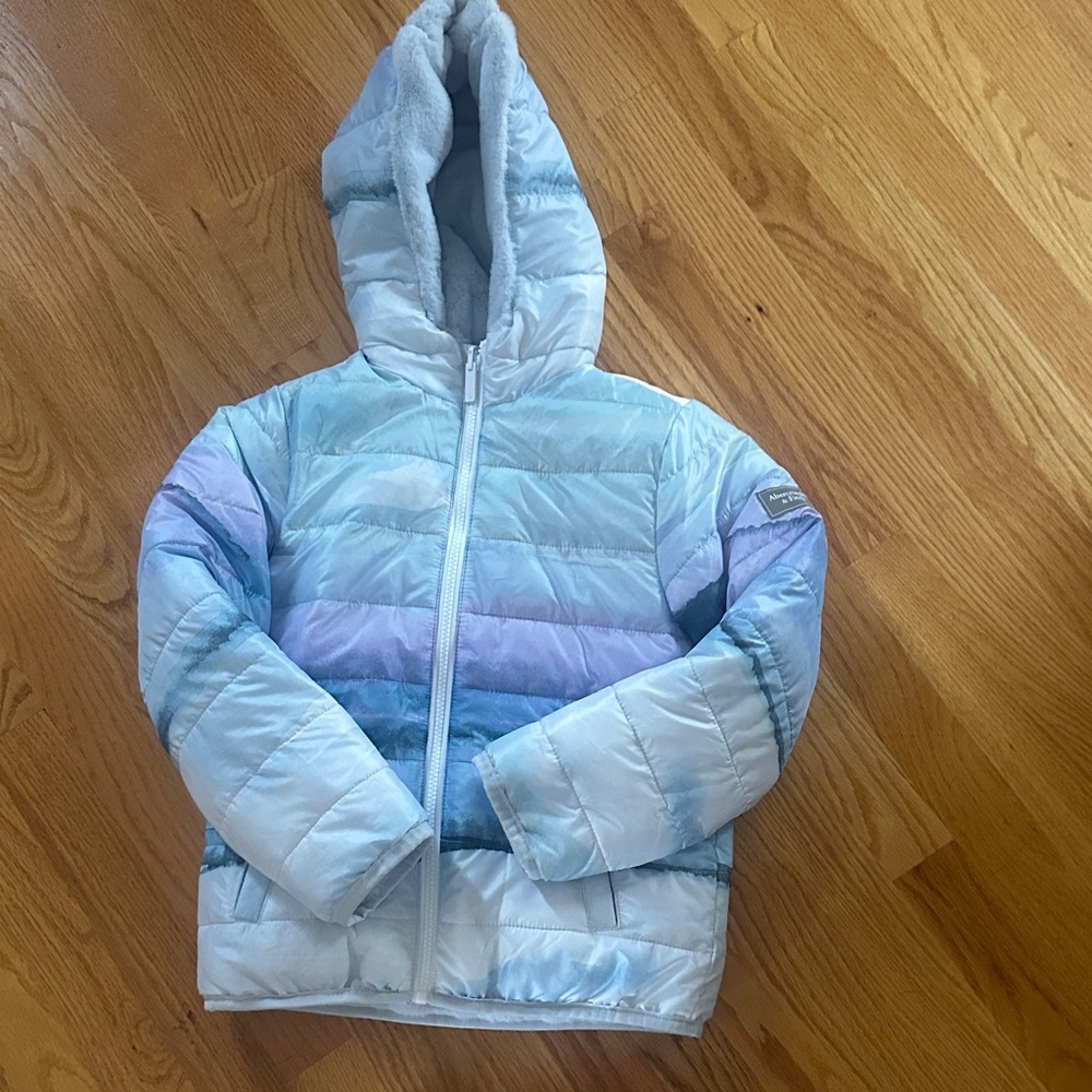 Abercrombie Kids Blue and Purple Puffer Jacket